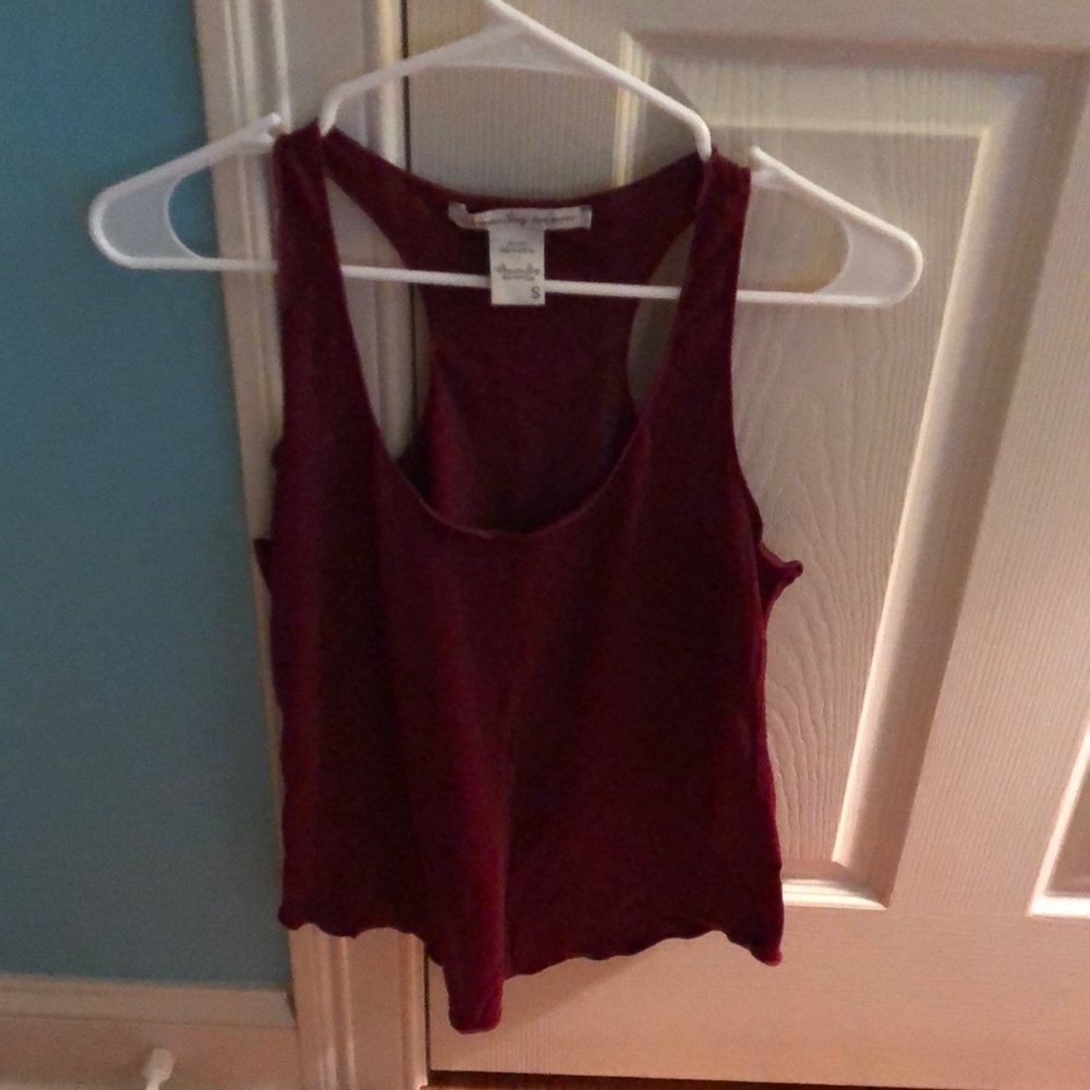Burgundy tank top